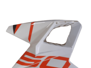 Tapa De Tanque Derecha Blanca/Naranja