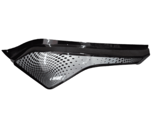 Tapa bajo asiento negra izquierda